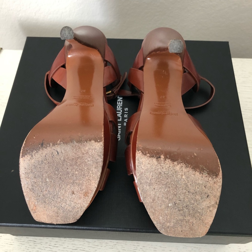 YSL Yves Saint Laurent Tribute brown heels 37 - Picture 3 of 3